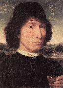 Hans Memling Portrait of a Man with a Roman Coin Germany oil painting artist